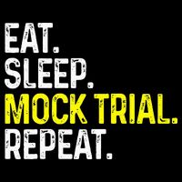 Eat Sleep Mock Trial Repeat Funny Lawyer Gift Impact Tech Backpack