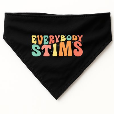 Everybody Stims Neurodiversity Acceptance SPED Teacher  USA-Made Doggie Bandana