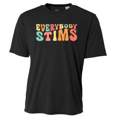 Everybody Stims Neurodiversity Acceptance SPED Teacher  Cooling Performance Crew T-Shirt