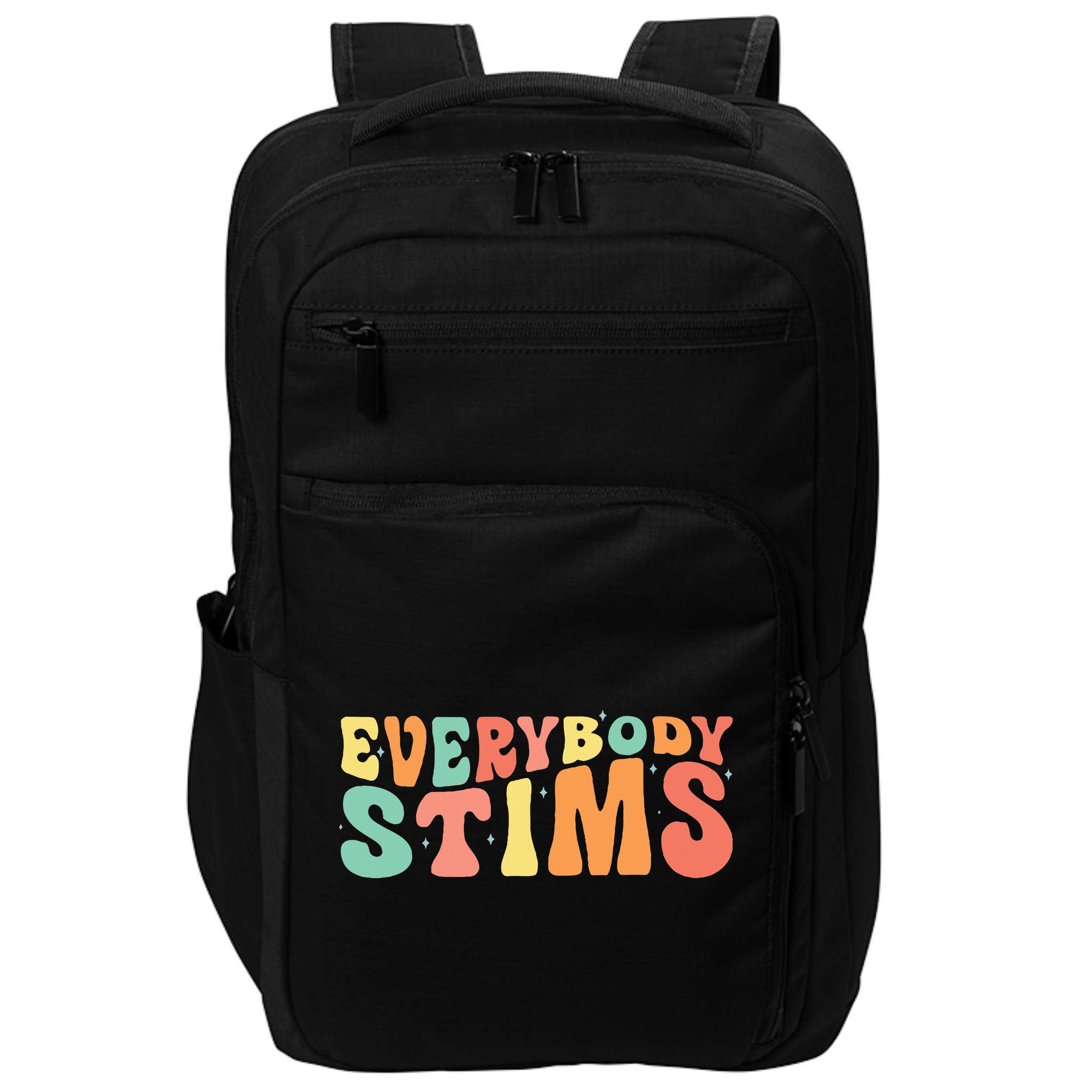 Everybody Stims Neurodiversity Acceptance SPED Teacher  Impact Tech Backpack