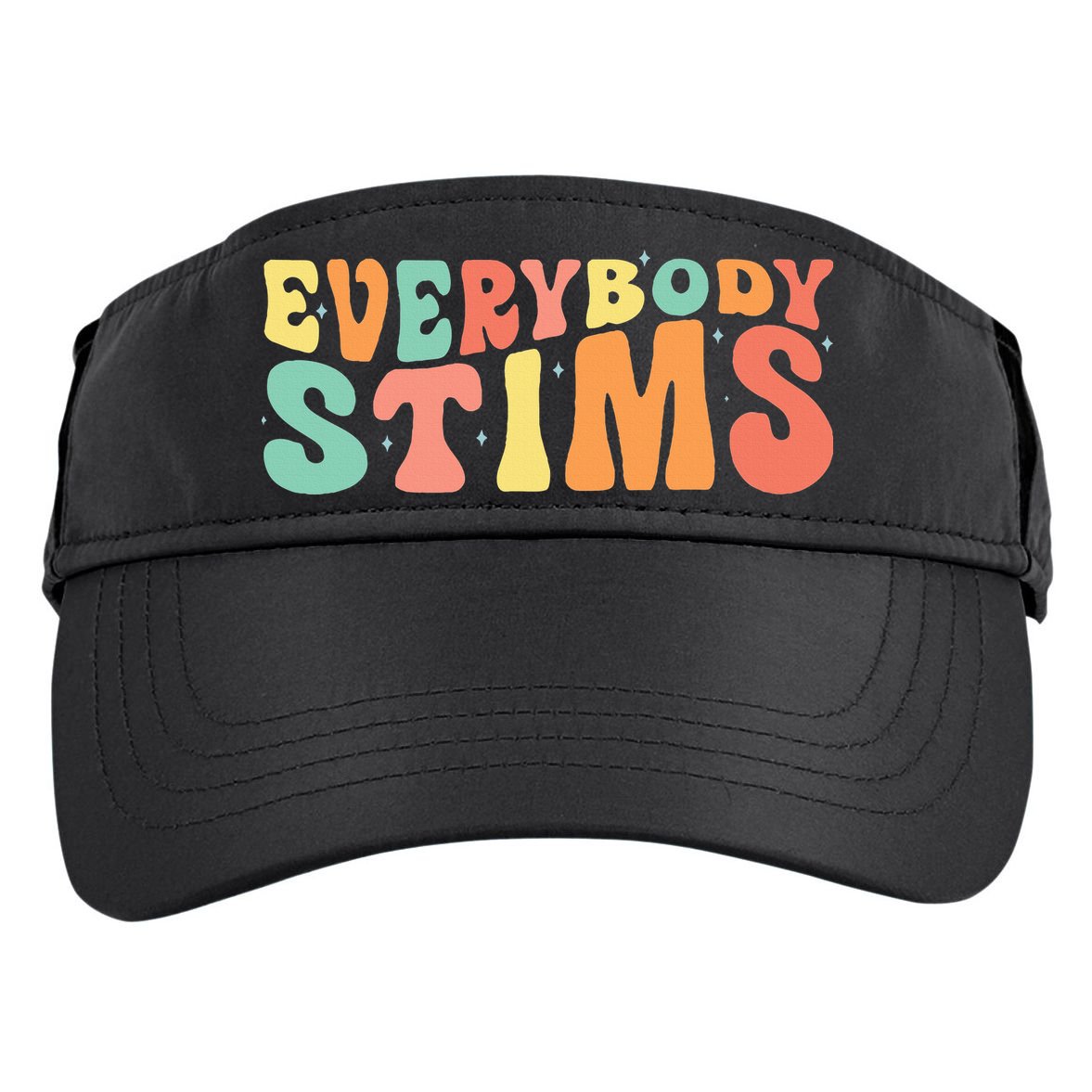 Everybody Stims Neurodiversity Acceptance SPED Teacher  Adult Drive Performance Visor