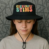 Everybody Stims Neurodiversity Acceptance SPED Teacher  Bucket Hat