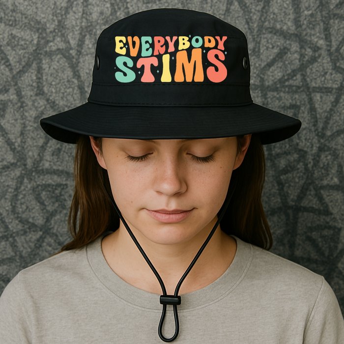 Everybody Stims Neurodiversity Acceptance SPED Teacher  Bucket Hat