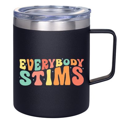 Everybody Stims Neurodiversity Acceptance SPED Teacher  12oz Stainless Steel Coffee Mug