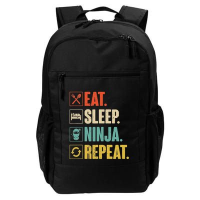 Eat Sleep Ninja Repeat Funny Martial Ninja Daily Commute Backpack