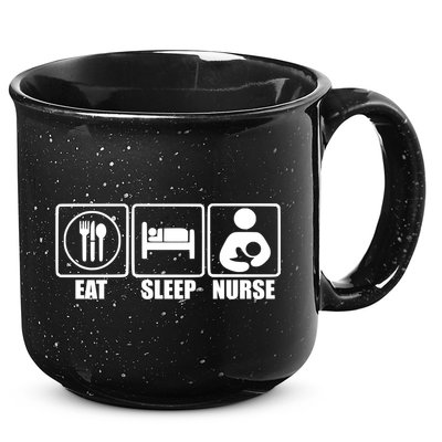 Eat Sleep Nurse Breastfeeding Gift For Moms Gift 15oz Campfire Ceramic Mug