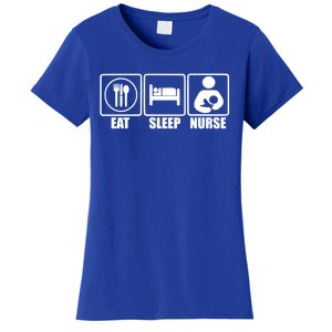 Eat Sleep Nurse Breastfeeding Gift For Moms Gift Women's T-Shirt