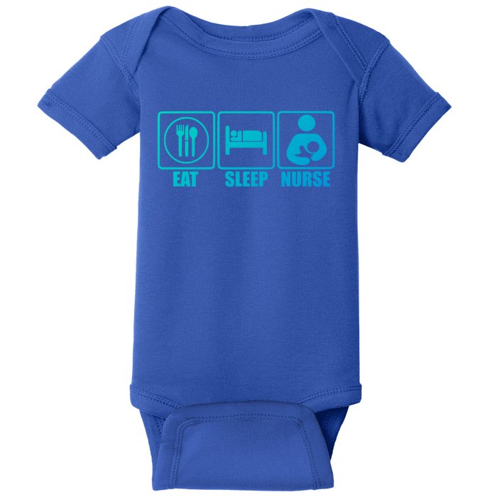 Eat Sleep Nurse Breastfeeding Gift For Moms Gift Baby Bodysuit