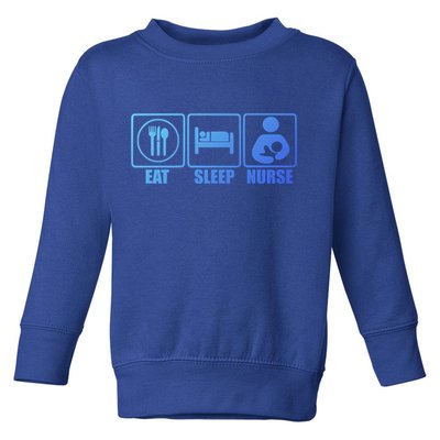 Eat Sleep Nurse Breastfeeding Gift For Moms Gift Toddler Sweatshirt