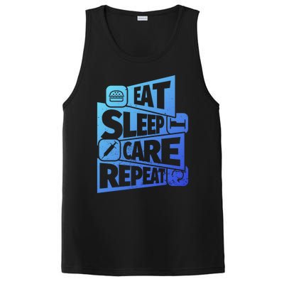 Eat Sleep Nurse Repeat Funny Nurse Funny Humor Gift PosiCharge Competitor Tank