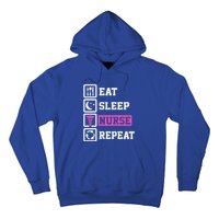 Eat Sleep Nurse Repeat Funny Nursing Mom Cute Gift Hoodie