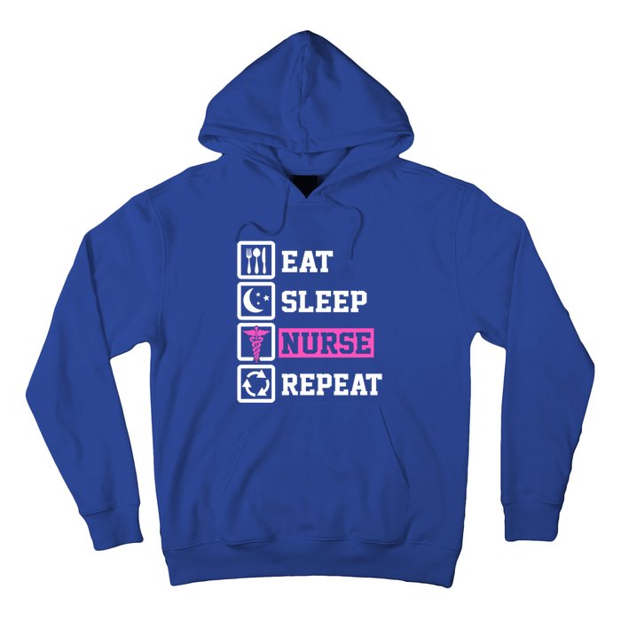 Eat Sleep Nurse Repeat Funny Nursing Mom Cute Gift Hoodie