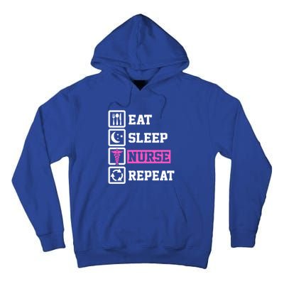 Eat Sleep Nurse Repeat Funny Nursing Mom Cute Gift Tall Hoodie