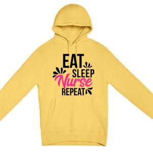 Eat Sleep Nurse Repeat Motivational Gift Ace003a Gift Premium Pullover Hoodie