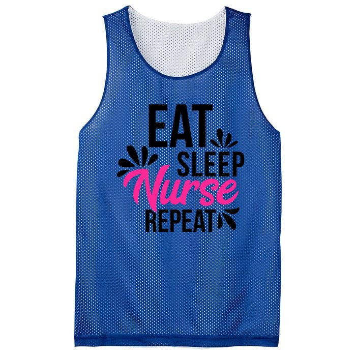 Eat Sleep Nurse Repeat Motivational Gift Ace003a Gift Mesh Reversible Basketball Jersey Tank