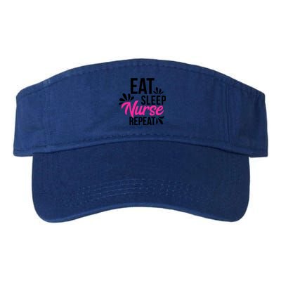 Eat Sleep Nurse Repeat Motivational Gift Ace003a Gift Valucap Bio-Washed Visor