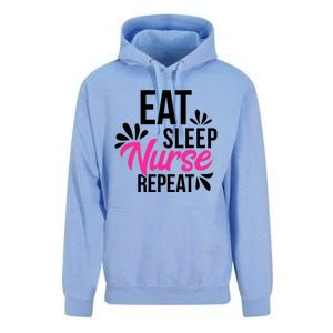 Eat Sleep Nurse Repeat Motivational Gift Ace003a Gift Unisex Surf Hoodie