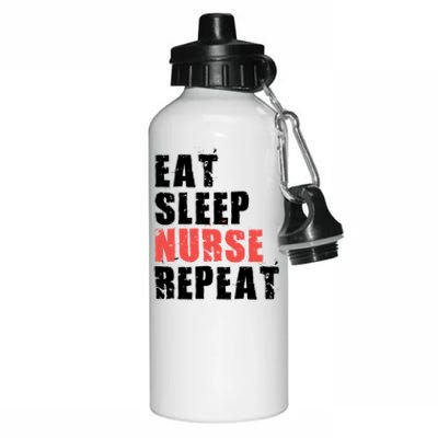 Eat Sleep Nurse Repeat Motivational Gift Ace003c Gift Aluminum Water Bottle 