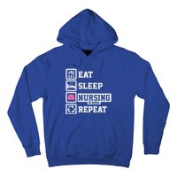 Eat Sleep Nursing School Repeat Funny Nursing School Gift Hoodie