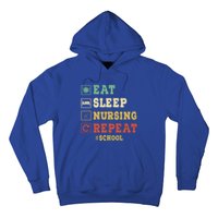 Eat Sleep Nursing School Repeat Funny School Nurse Gift Hoodie