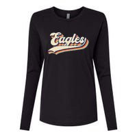 Eagles Sports Name Womens Cotton Relaxed Long Sleeve T-Shirt