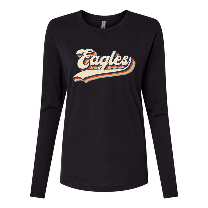 Eagles Sports Name Womens Cotton Relaxed Long Sleeve T-Shirt