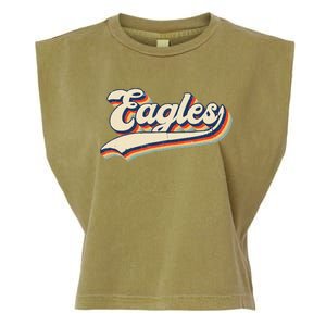 Eagles Sports Name Garment-Dyed Women's Muscle Tee