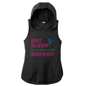 Eat Sleep Nutcracker Repeat Ballet Perforce Funny Gift Ladies PosiCharge Tri-Blend Wicking Draft Hoodie Tank