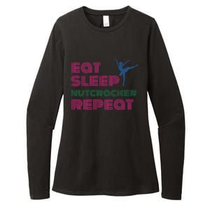 Eat Sleep Nutcracker Repeat Ballet Perforce Funny Gift Womens CVC Long Sleeve Shirt