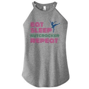 Eat Sleep Nutcracker Repeat Ballet Perforce Funny Gift Women's Perfect Tri Rocker Tank