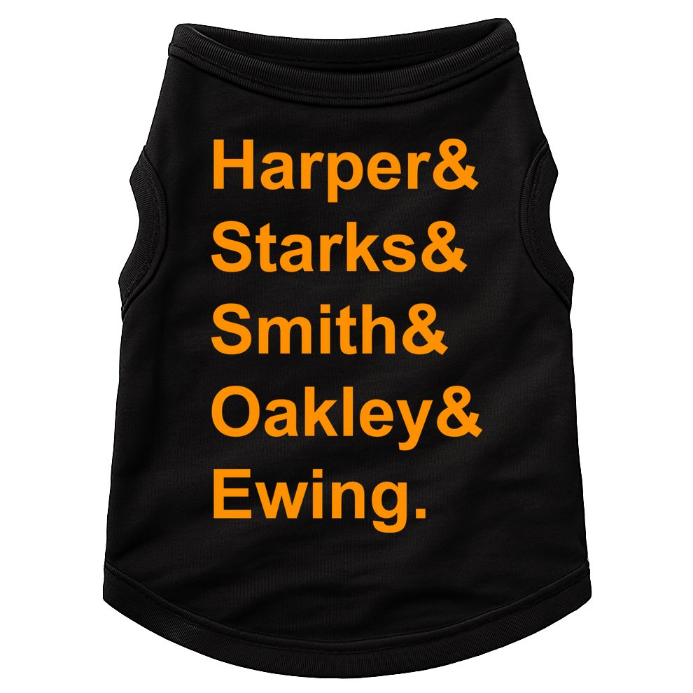 Ewing Starks Oakley Smith Harper Team Funny Name Basketball Fan Doggie Tank