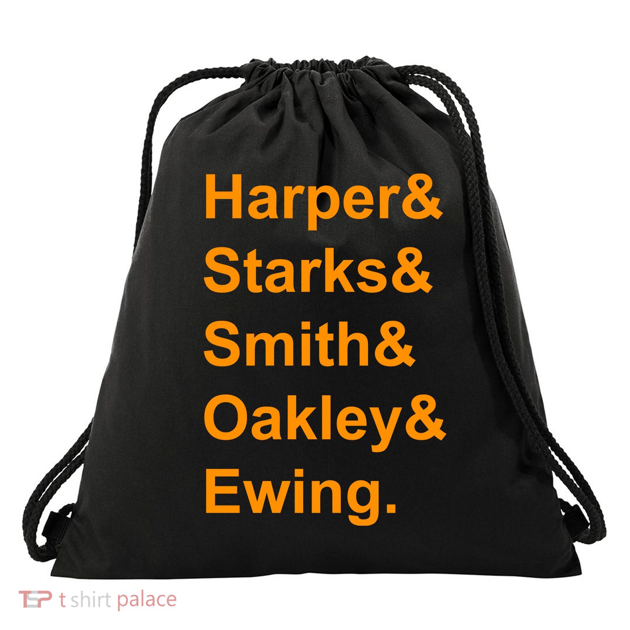 Ewing Starks Oakley Smith Harper Team Funny Name Basketball Fan Drawstring Bag