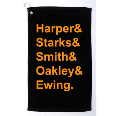 Ewing Starks Oakley Smith Harper Team Funny Name Basketball Fan Golf Towel