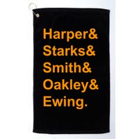 Ewing Starks Oakley Smith Harper Team Funny Name Basketball Fan Golf Towel