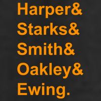 Ewing Starks Oakley Smith Harper Team Funny Name Basketball Fan Golf Towel
