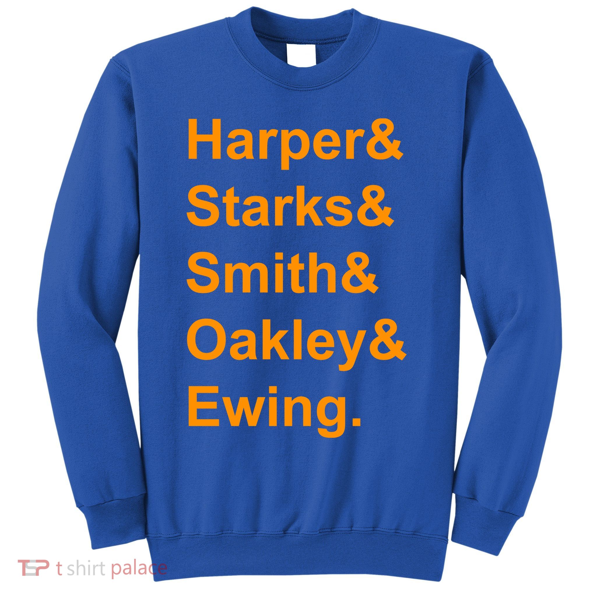 Ewing Starks Oakley Smith Harper Team Funny Name Basketball Fan Sweatshirt