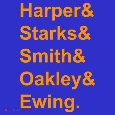 Ewing Starks Oakley Smith Harper Team Funny Name Basketball Fan T-Shirt