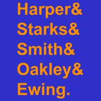 Ewing Starks Oakley Smith Harper Team Funny Name Basketball Fan Women's V-Neck T-Shirt
