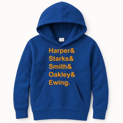 Ewing Starks Oakley Smith Harper Team Funny Name Basketball Fan Kids Hoodie