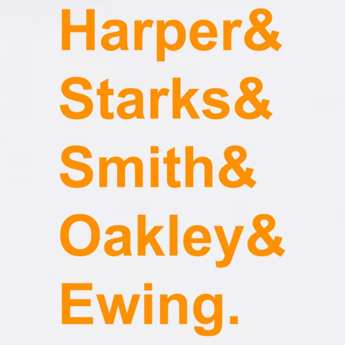 Ewing Starks Oakley Smith Harper Team Funny Name Basketball Fan Garment-Dyed Sweatshirt