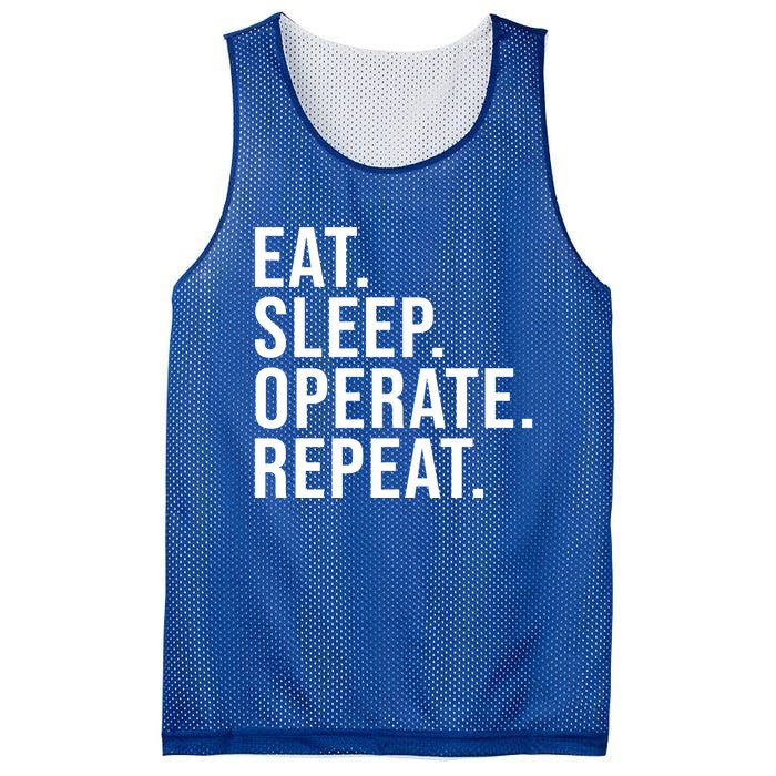 Eat Sleep Operate Repeat Scrub Tech Operating Room Nurse Gift Mesh Reversible Basketball Jersey Tank