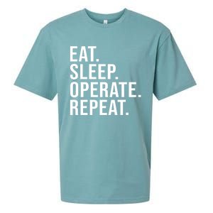 Eat Sleep Operate Repeat Scrub Tech Operating Room Nurse Gift Sueded Cloud Jersey T-Shirt