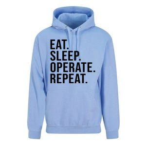 Eat Sleep Operate Repeat Scrub Tech Operating Room Nurse Gift Unisex Surf Hoodie