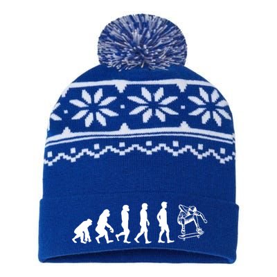 Evolution Skateboarding Ollie Fs 180 Kickflip Heelflip Gift USA-Made Snowflake Beanie