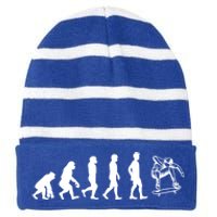 Evolution Skateboarding Ollie Fs 180 Kickflip Heelflip Gift Striped Beanie with Solid Band