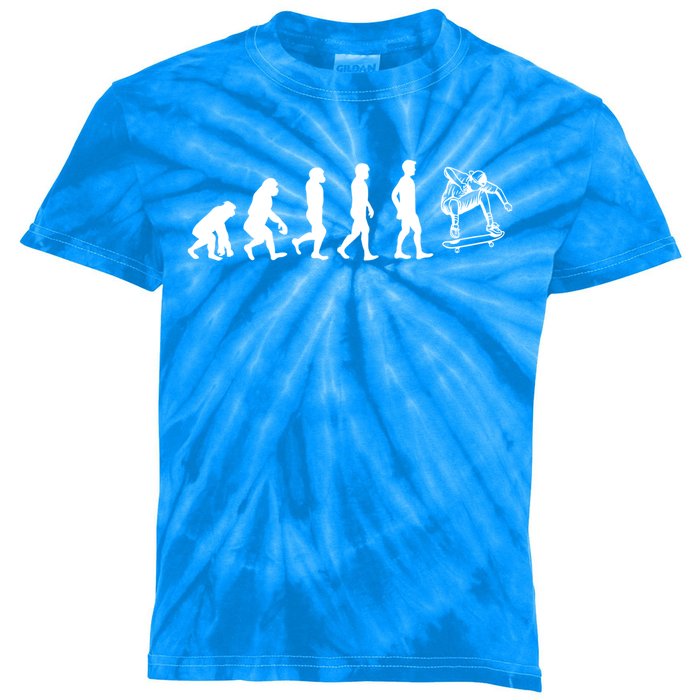 Evolution Skateboarding Ollie Fs 180 Kickflip Heelflip Gift Kids Tie-Dye T-Shirt