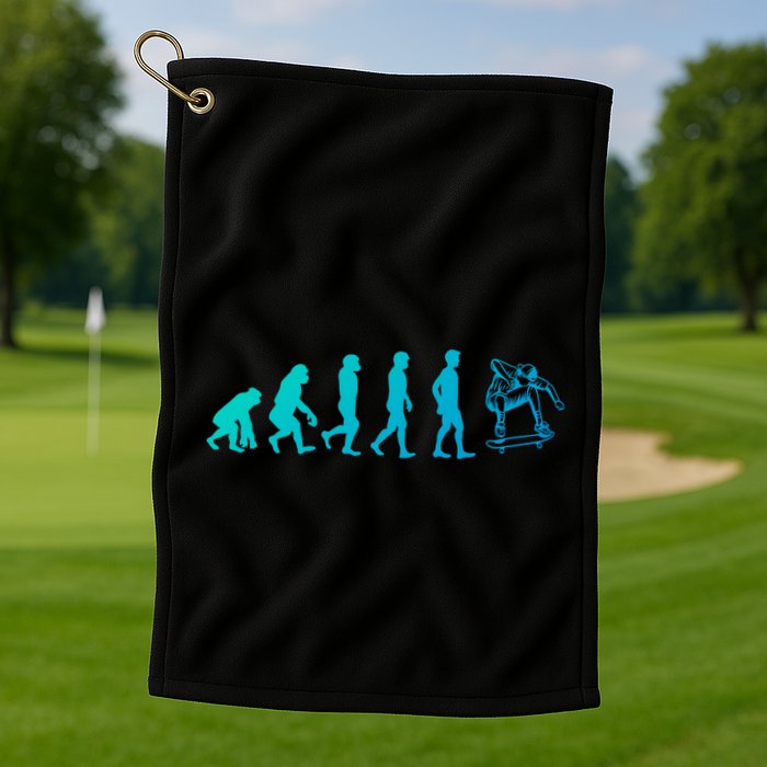 Evolution Skateboarding Ollie Fs 180 Kickflip Heelflip Gift Golf Towel