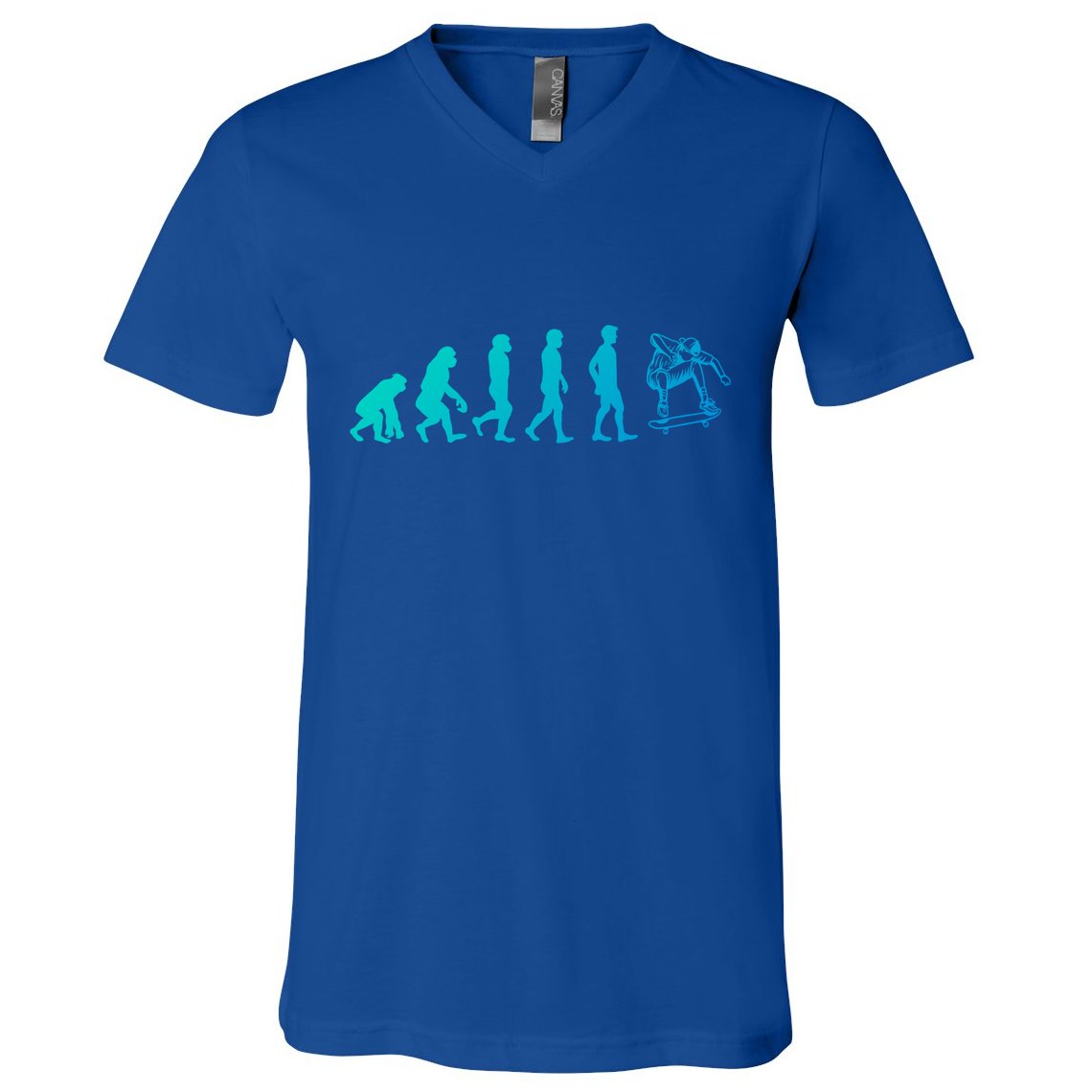 Evolution Skateboarding Ollie Fs 180 Kickflip Heelflip Gift V-Neck T-Shirt
