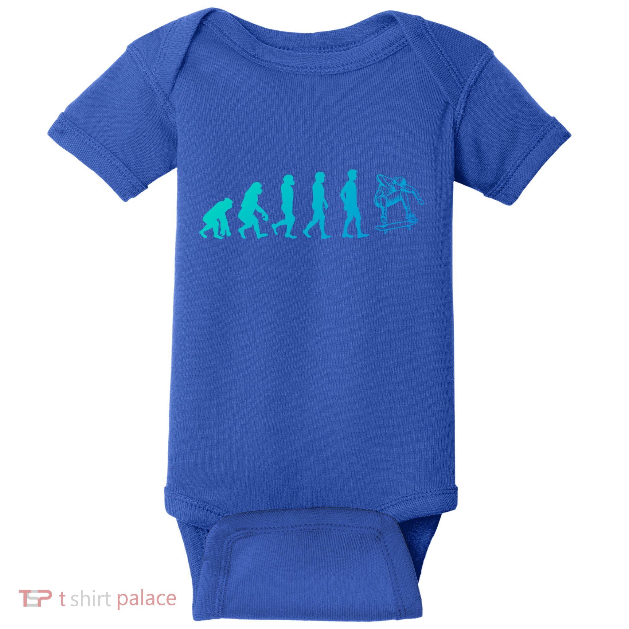 Evolution Skateboarding Ollie Fs 180 Kickflip Heelflip Gift Baby Bodysuit