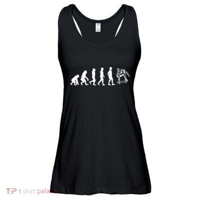 Evolution Skateboarding Ollie Fs 180 Kickflip Heelflip Gift Ladies Essential Flowy Tank